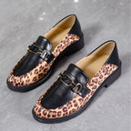 New Autumn Women’s Niche Design Color Block Slip-On Shoes