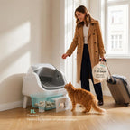 AutoScooper 12 Lite Open-Top Automatic Self-Cleaning Cat Litter Box, Easy-Entry Front Step, Triple Safety Protection, No App Required