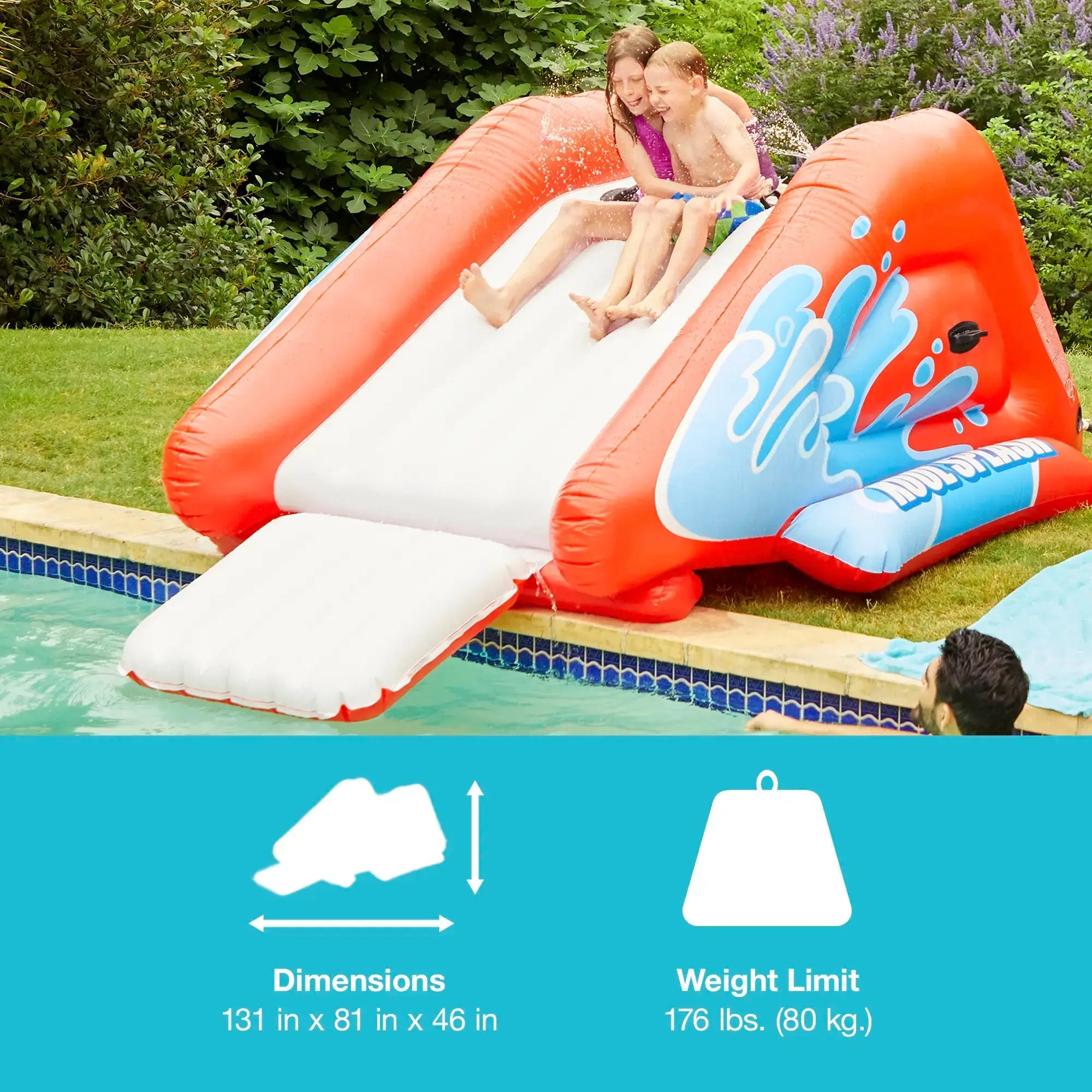 Deluxe Inflatable PoolSlide for Kids