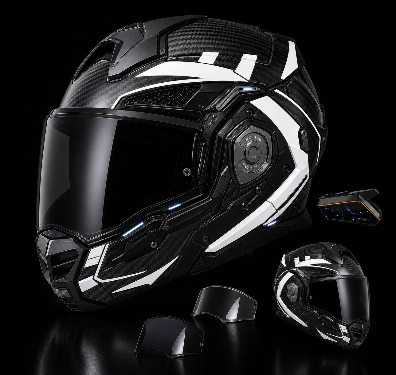 ADVANT X Carbon Adventure Helmet-DOT & ECE safety certified