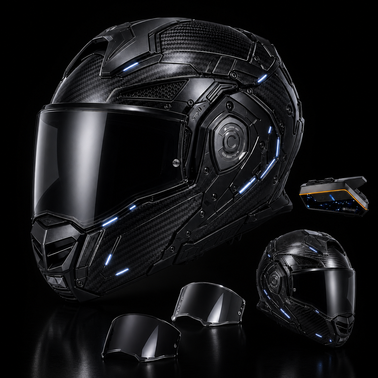 ADVANT X Carbon Adventure Helmet-DOT & ECE safety certified