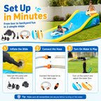SplashJoy Inflatable Backyard Water Slide